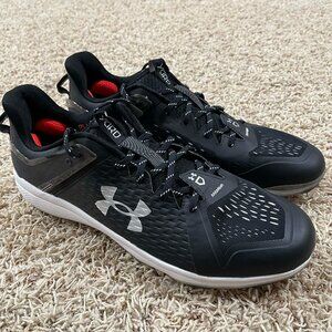 Under Armour Men’s Yard Low MT TPU Baseball Cleats Black, Size 16 (New)